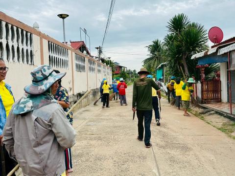 พัฒนาจิตอาสาทำความสะอาด หมู่ที่ 1,2,5,7