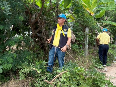 พัฒนาจิตอาสาทำความสะอาด หมู่ที่ 1,2,5,7