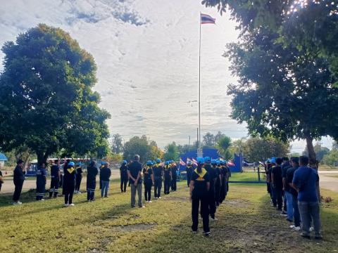 กิจกรรมเคารพธงชาติและจิตอาสาทำความสะอาด