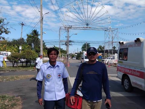 กิจกรรมฝึกซ้อมแผนป้องกันอุบัติเหตุกลุ่มชนและสาธารณภัย